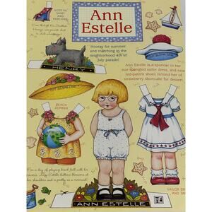 Mary Engelbreit Ann Estelle Paper Doll Summer 4th of July 8x11" ~ 260401-WH 1059